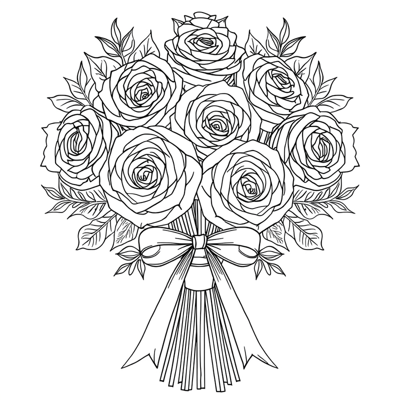 Valentine 8 - free printable coloring page
