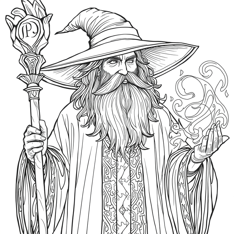 Wizards & Witches coloring pages